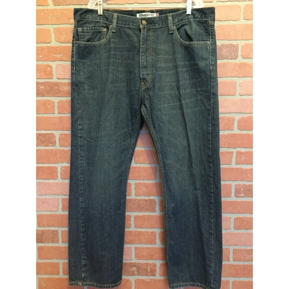 Mens Levis 505 Jeans 40 X 30 Dark Wash Straight Fit